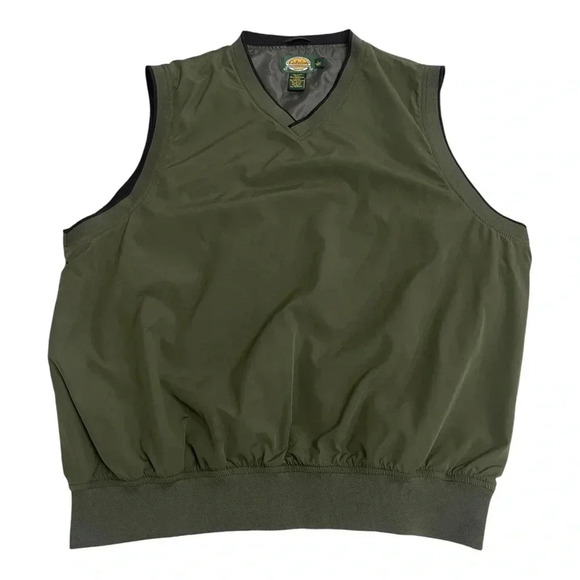 Cabela’s Outdoor Gear Dark Green Golfing Pullover Windbreaker Vest Men’s Size L - Picture 1 of 9